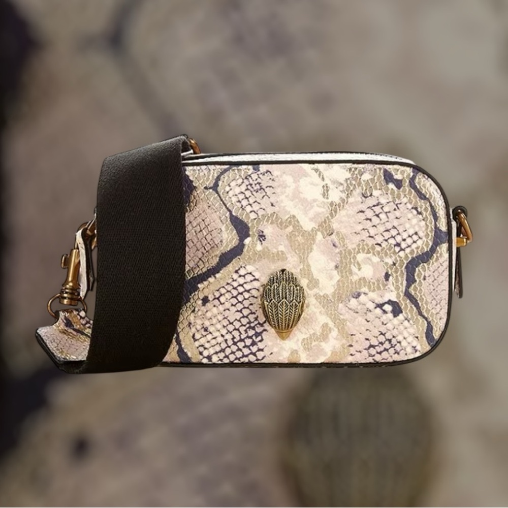 Kurt Geiger Shoreditch Snake Embossed Small Camera Crossbody Bag NWT 🤩RARE🤩